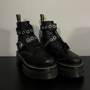 NWOB Dr. Martens Audrick Hardware Leather Platform Boots